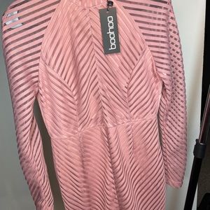 Boutique Kylie Mesh Stripe Bodycon Dress